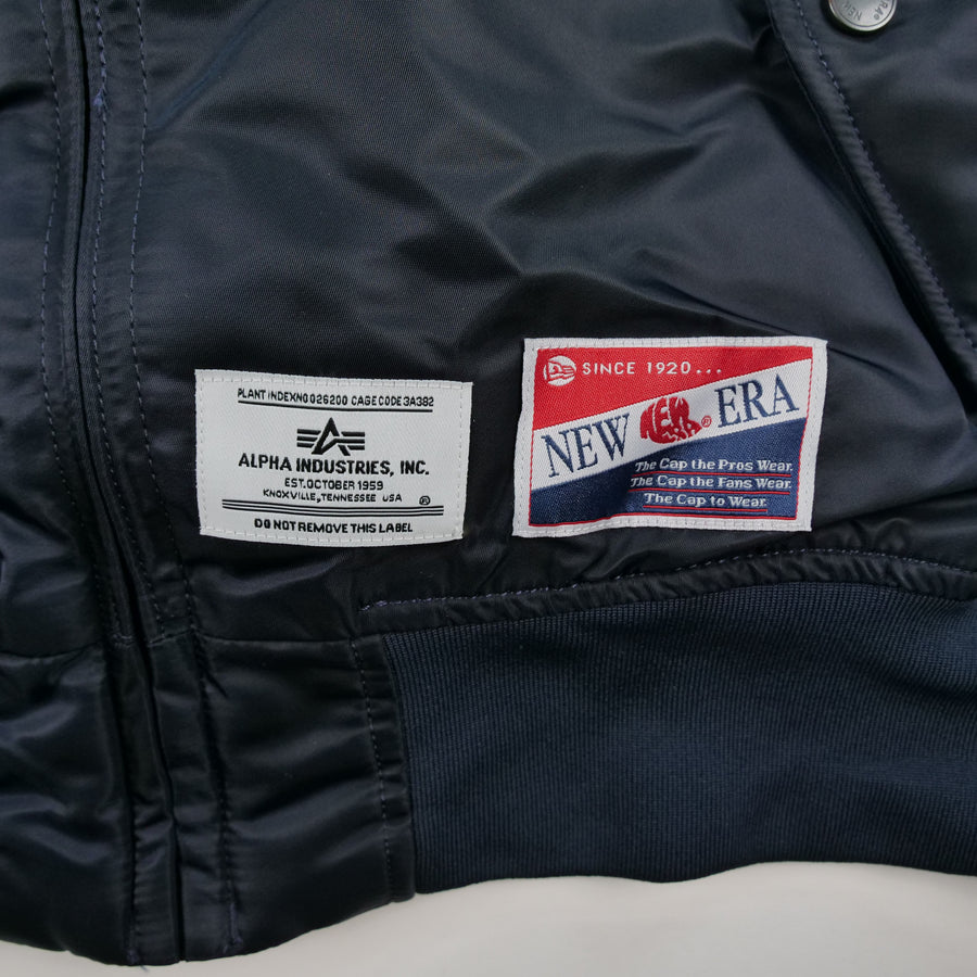 New Era Alpha Industries New York Yankees 2024 Bomber Hooded Jacket New Era Alpha Industries New York Yankees 2024 Bomber Hooded Jacket