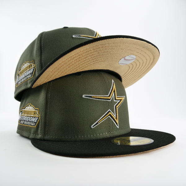 New Era Custom Exclusive Fitted Olive Houston Astros Astrodome Patch