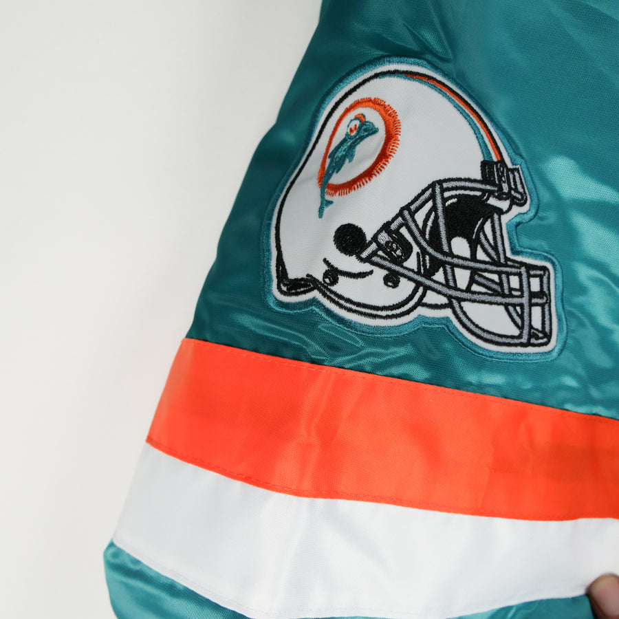 Starter NFL Satin Jacket Custom Exclusive Miami Dolphins Starter NFL Satin Jacket Custom Exclusive Miami Dolphins