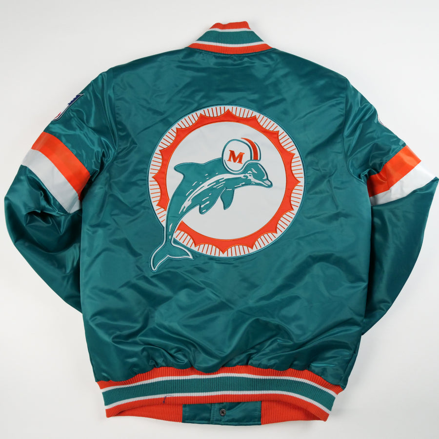 Starter NFL Satin Jacket Custom Exclusive Miami Dolphins Starter NFL Satin Jacket Custom Exclusive Miami Dolphins