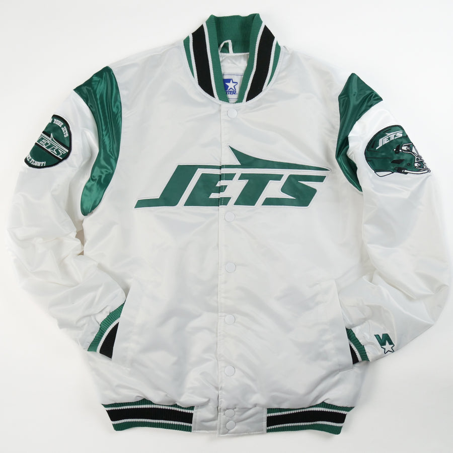 Starter NFL Satin Custom Exclusive Jacket New York Jets White (Take Flight) Starter NFL Satin Custom Exclusive Jacket New York Jets White (Take Flight)