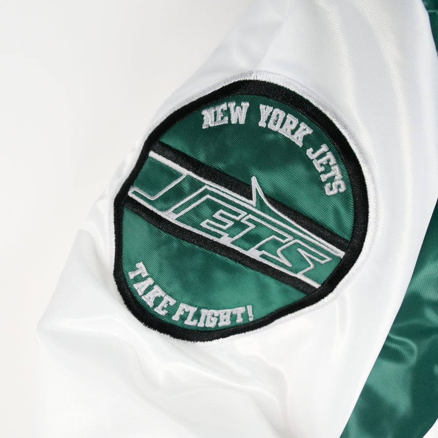 Starter NFL Satin Custom Exclusive Jacket New York Jets White (Take Flight) Starter NFL Satin Custom Exclusive Jacket New York Jets White (Take Flight)