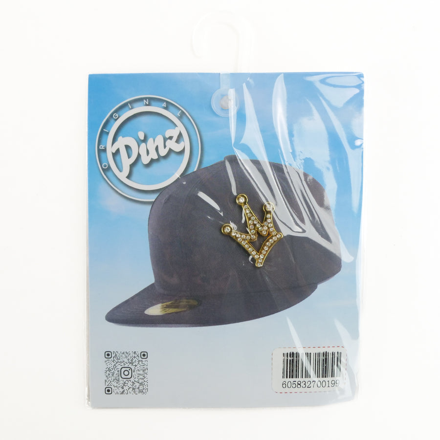 PINZ GOLD BLING HAT PIN KING CROWN PINZ GOLD BLING HAT PIN KING CROWN