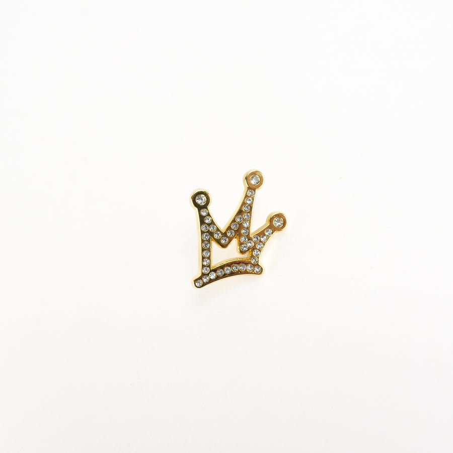 PINZ GOLD BLING HAT PIN KING CROWN PINZ GOLD BLING HAT PIN KING CROWN