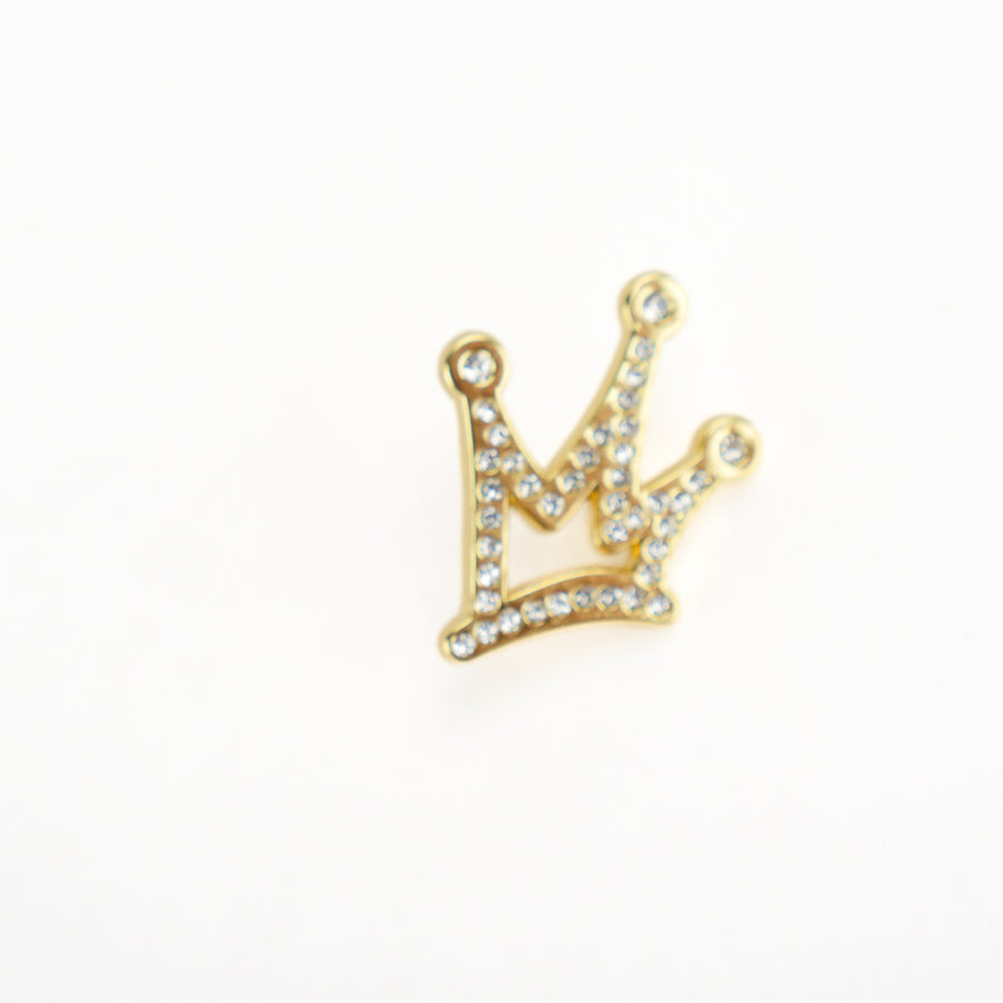 PINZ GOLD BLING HAT PIN KING CROWN PINZ GOLD BLING HAT PIN KING CROWN