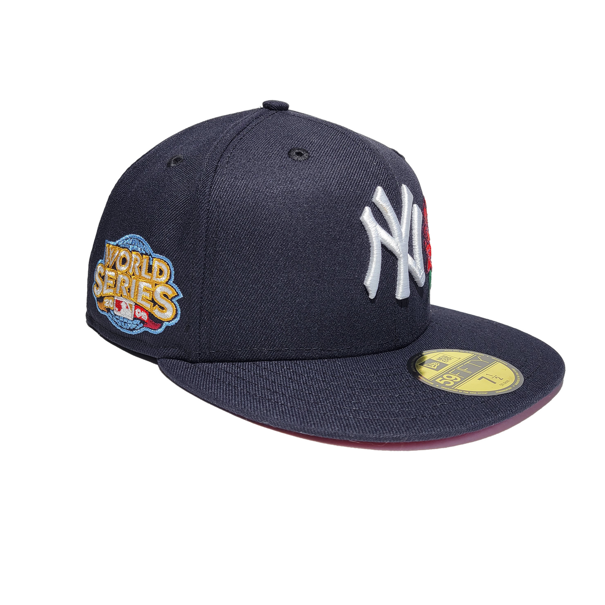 New Era New York Yankees 59FIFTY Hat 2009 World Series Patch Men’s Size 7  1/2