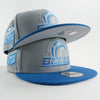 New Era Custom Exclusive Snap Back Chicago Bulls Military Blue Retro 4 Match