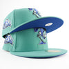 New Era Custom Exclusive Fitted Toronto Blue Jays 25th Anniversary (Seafoam Blue Metallic Artic Chill)