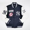 PRO STANDARD MLB NEW YORK YANKEES TURN IT UP MEN'S RIB WOOL VARSITY JACKET