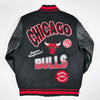 PRO STANDARD NBA CHICAGO BULLS TURN IT UP MEN'S RIB WOOL VARSITY JACKET