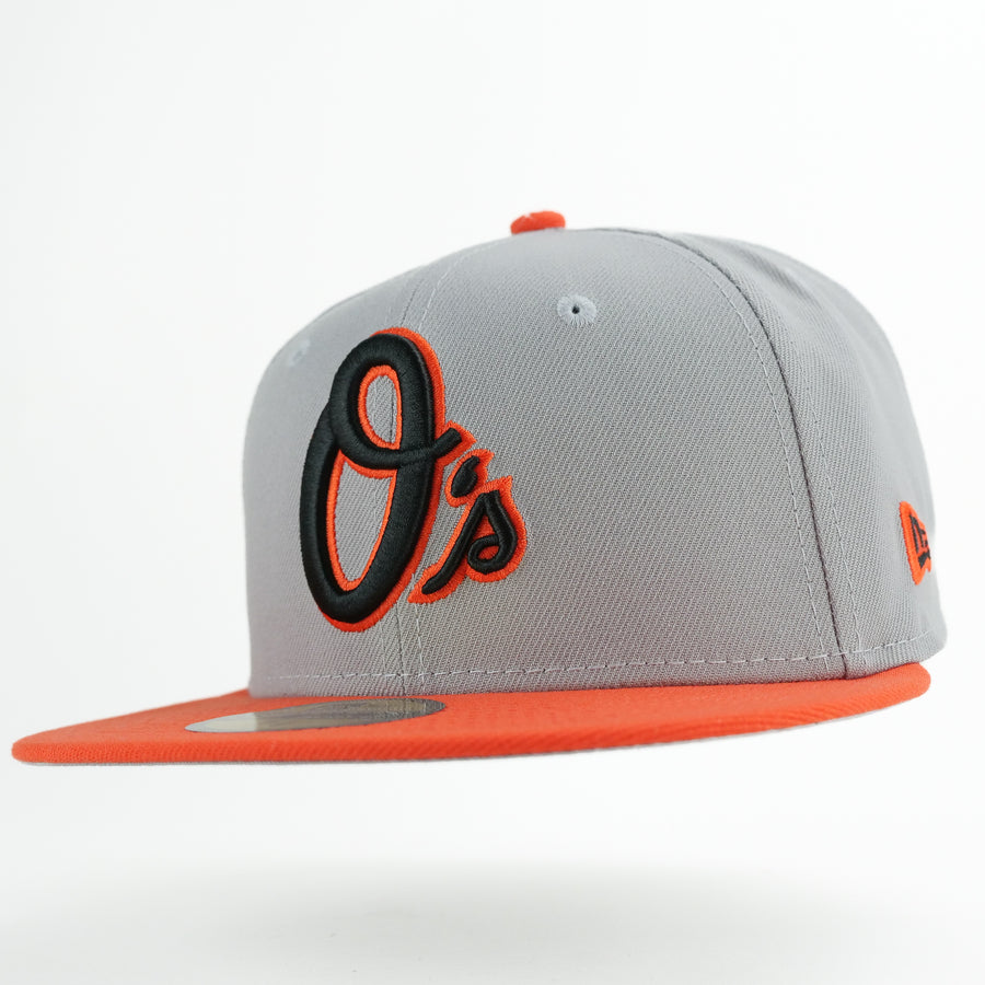 New Era Custom Exclusive Fitted Baltimore Orioles Grey Alternate 30th Anniversary Patch