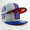 New Era Custom Exclusive New York Giants Snapback Blue Metallic (Super Bowl XXV 25th Anniversary Patch)