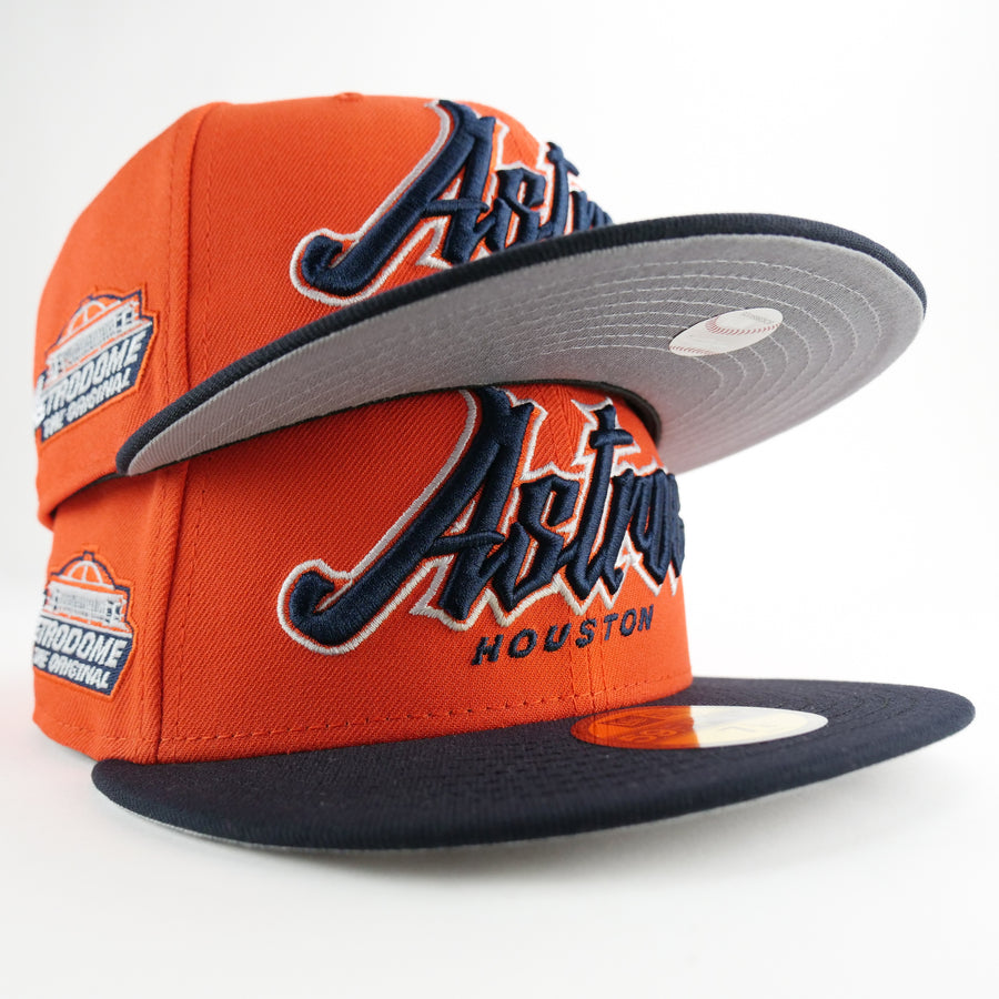 New Era Custom Exclusive Fitted Houston Astros Astrodome (Orange Alternate)