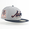 New Era Cap Custom Exclusive Fitted Houston Astros 35 Years Commemorative Patch (Gray Navy Alternate)