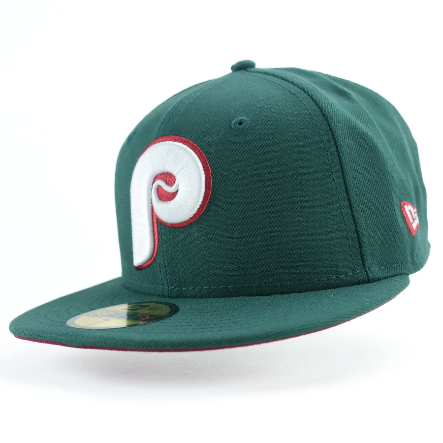 New Era Custom Exclusive 5950 Fitted Philadelphia Philles 1952 All Star Game Patch (Forrest Green)