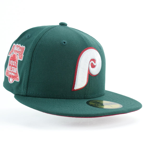 New Era Custom Exclusive 5950 Fitted Philadelphia Philles 1952 All Star Game Patch (Forrest Green)