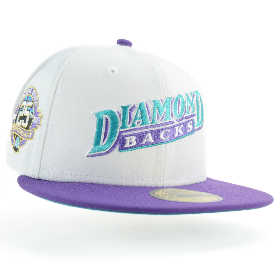 New Era Custom Exclusive 5950 Fitted Arizona Diamondbacks (Retro 5 Grapes Color Inspired) 25th Anniversary Patch