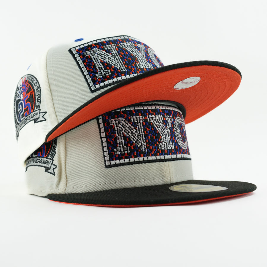 New Era Custom Fitted Exclusive New York Subway Series Mets, Yankees 25th Anniversary Cap