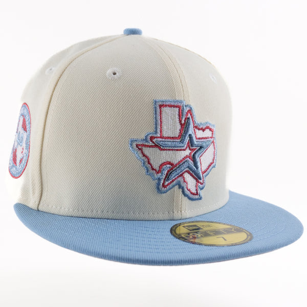 New Era Custom Exclusive Fitted Houston Astros (Metallic Iris University Blue Chrome)