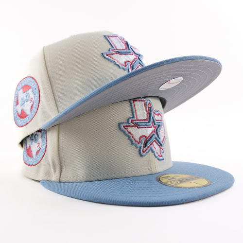 New Era Custom Exclusive Fitted Houston Astros (Metallic Iris University Blue Chrome)