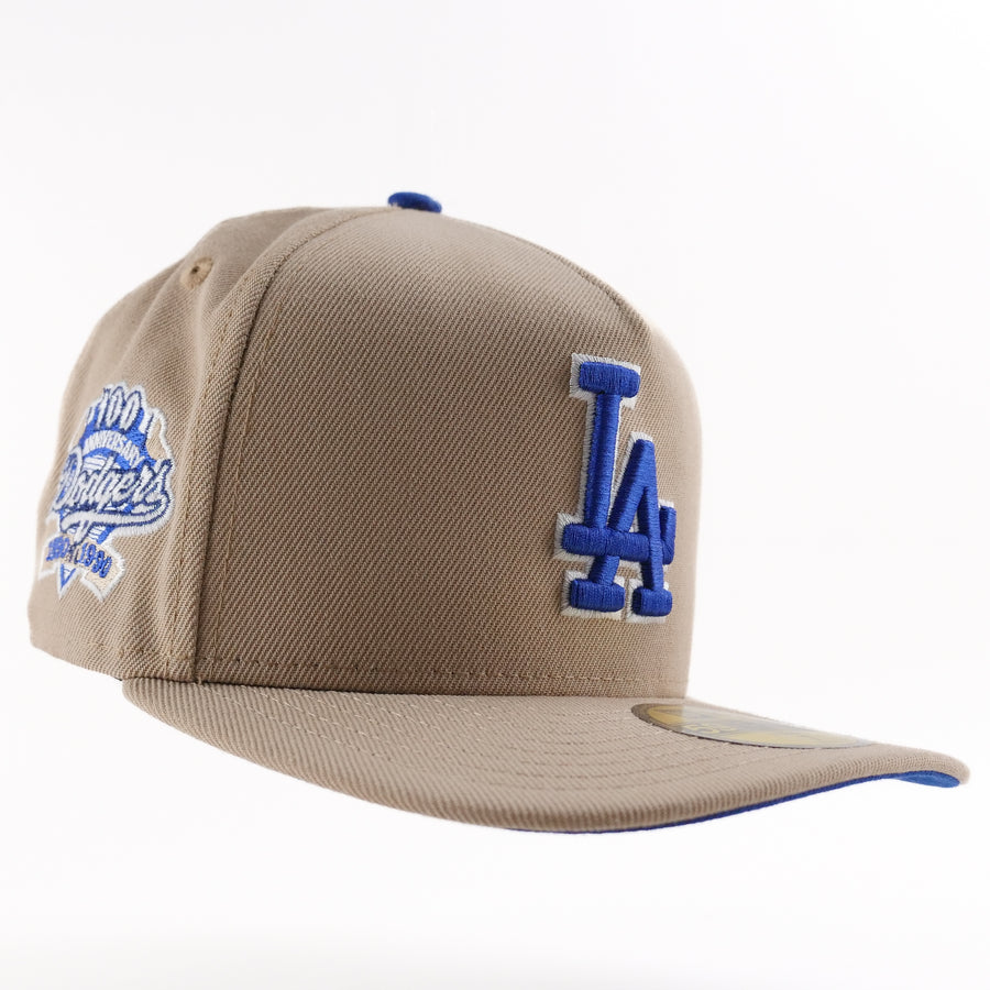 New Era Custom Exclusive A/Frame Fitted Los Angeles Dodgers 100th Anniversary Patch