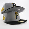 New Era Custom Exclusive Fitted Grey Pittsburgh Pirates Alternate 1903 WS Patch Cap