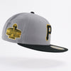 New Era Custom Exclusive Fitted Grey Pittsburgh Pirates Alternate 1903 WS Patch Cap