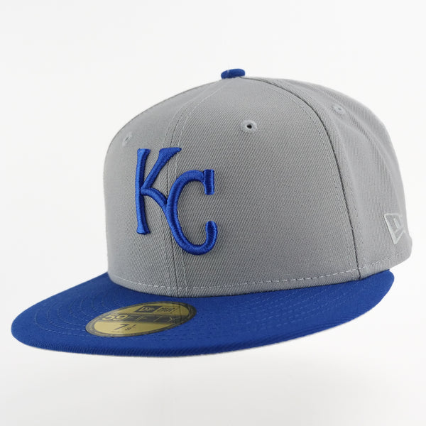 New Era Custom Exclusive Fitted Kansas City Royals Grey Alternate 2015 WS Patch