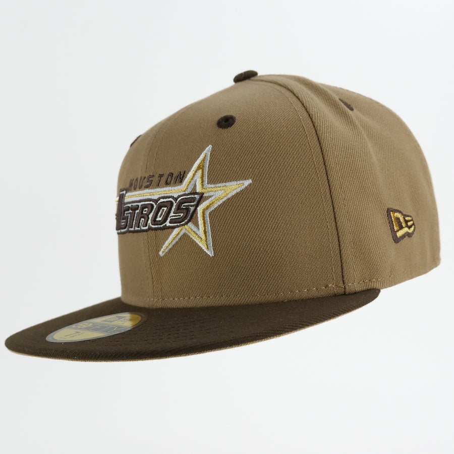 New Era Custom Exclusive Fitted Houston Astros 35 years Patch ( Toffee)