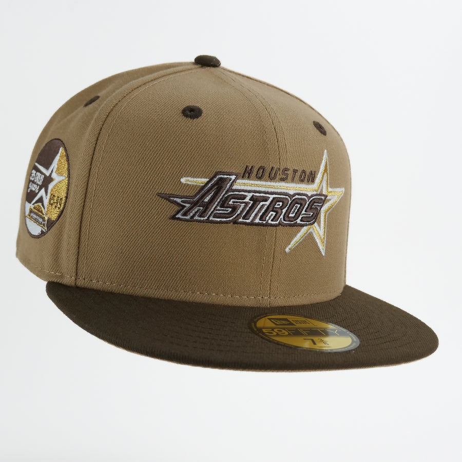 New Era Custom Exclusive Fitted Houston Astros 35 years Patch ( Toffee)
