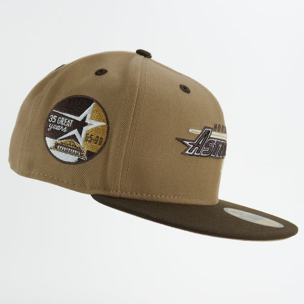 New Era Custom Exclusive Fitted Houston Astros 35 years Patch ( Toffee)