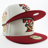 New Era Custom Exclusive Fitted Toronto Blue Jays 1991 Allstar Game Patch (Chrome Burgundy Metallic Gold)