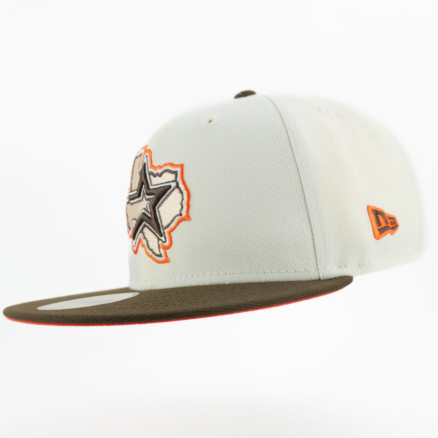 New Era Custom Exclusive Fitted Houston Astros Reese's Pieces Colorway (2000 Inaugural Patch)