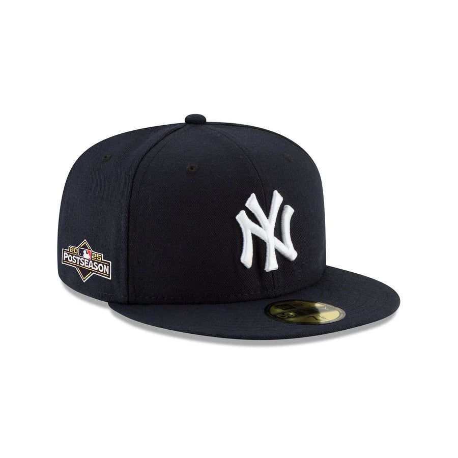 New York Yankees New Era Navy 2025 MLB Postseason Side Patch 59FIFTY Fitted Hat