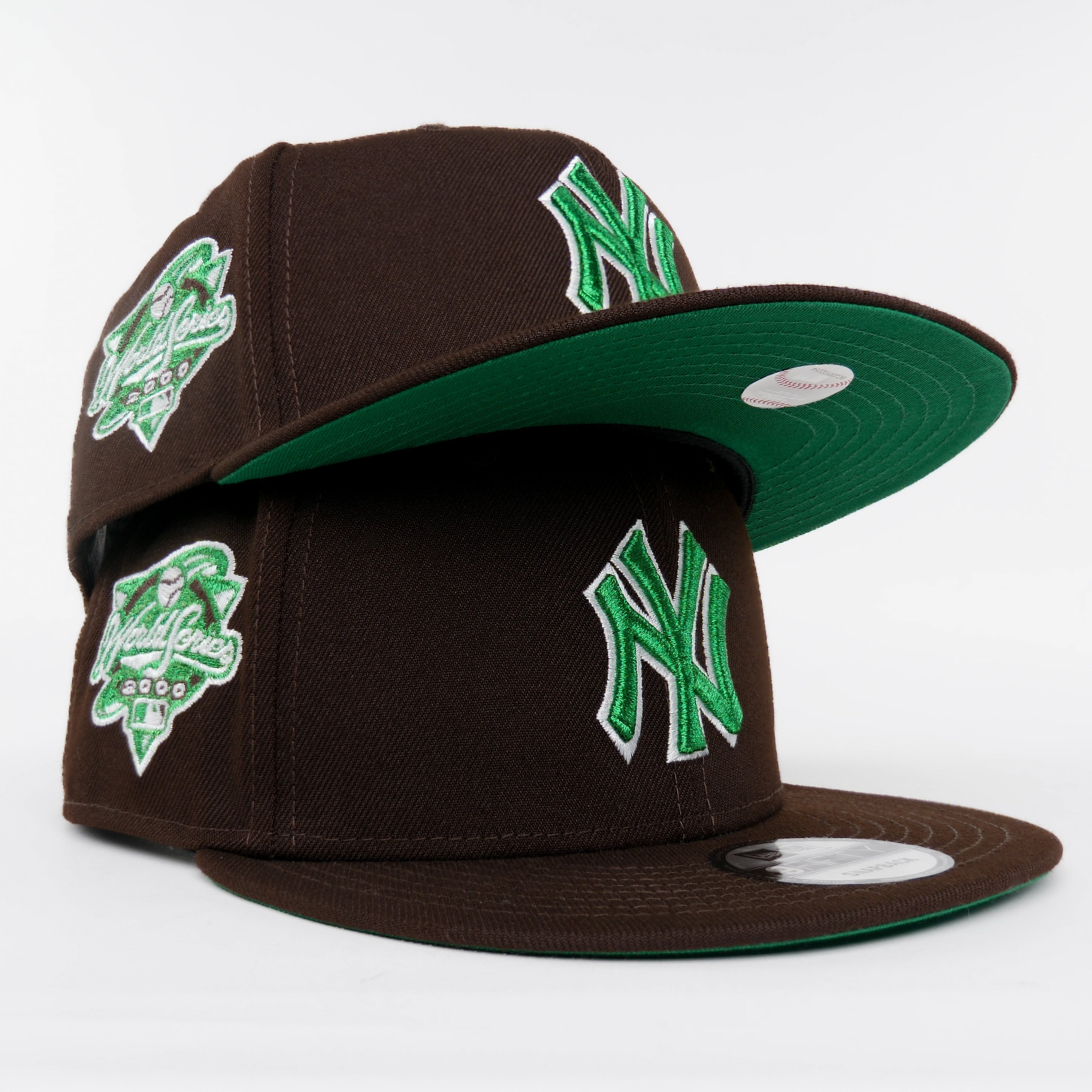 New Era Flat Brim 59FIFTY World Series New York Yankees MLB Green Fitted  Cap