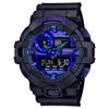 CASIO G-SHOCK (BLACK AQUA PURPLE) ANALOG-DIGITAL GA-700 SERIES GA700VB-1A