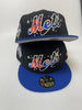 New Era Fitted Custom Exclusive New York Mets Black Alternate Galaxy 2000 World Series Patch