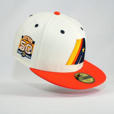 Men's New Era White/Navy Houston Astros Retro Title 9FIFTY