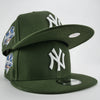 New Era Custom Exclusive Snap Back New York Yankees 2000 WS ( Olive Green)