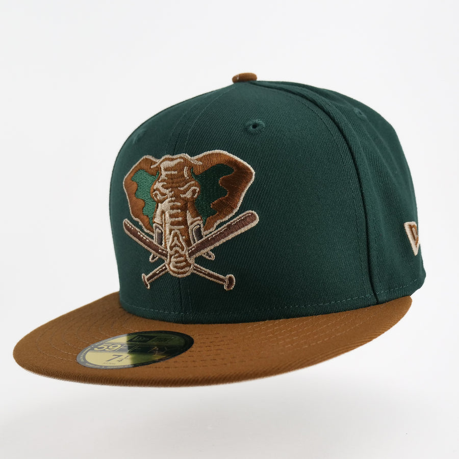 New Era Custom Excusive Fitted Oakland Athletics 50th Anniversary Patch ( Beef & Broccoli)