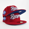 New Era Custom Exclusive Fitted Texas Rangers 2023 WS Patch