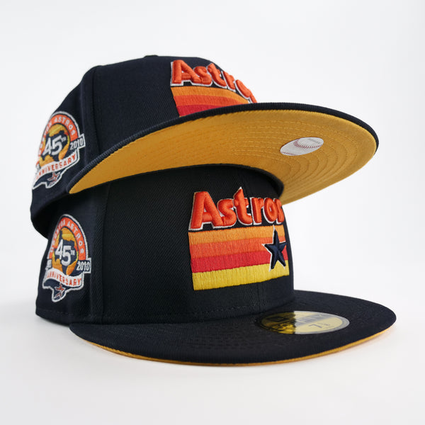 New Era Custom Exclusive Fitted Houston Astros (OG Stripes) 45 Years Patch
