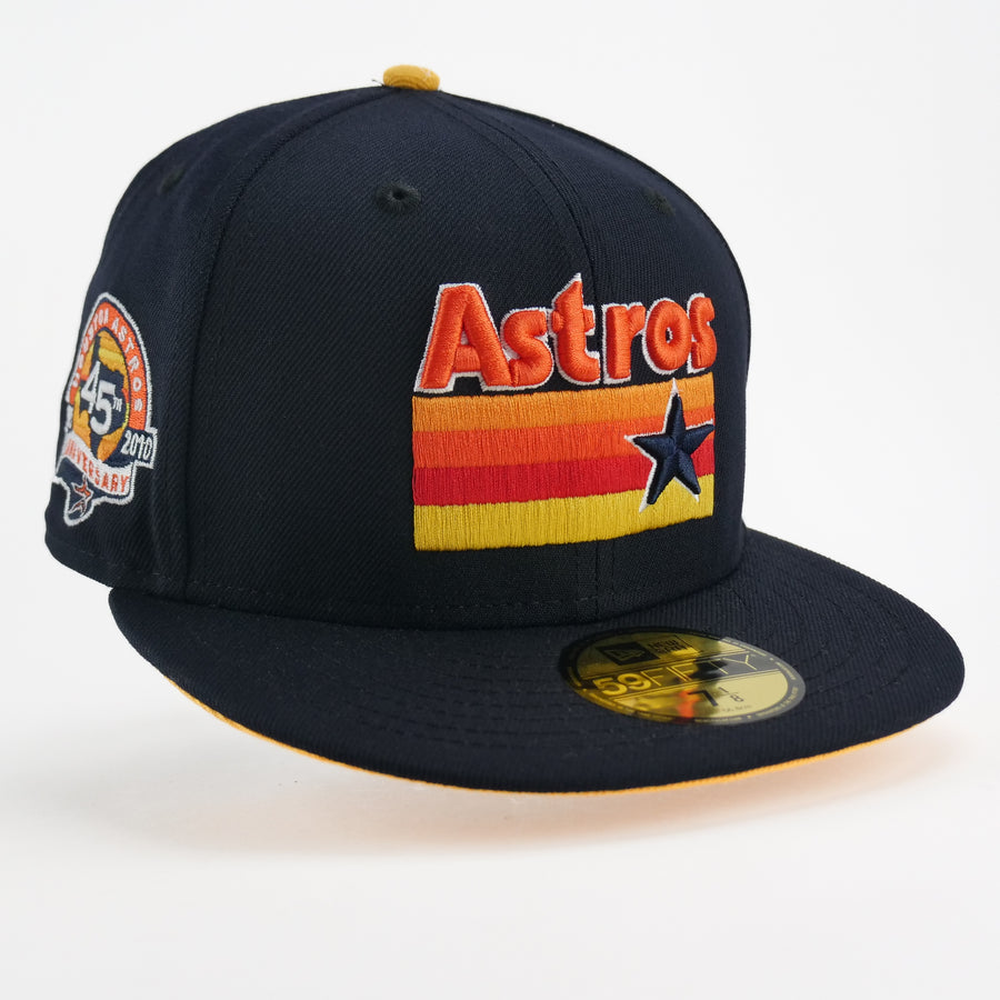 New Era Custom Exclusive Fitted Houston Astros (OG Stripes) 45 Years Patch