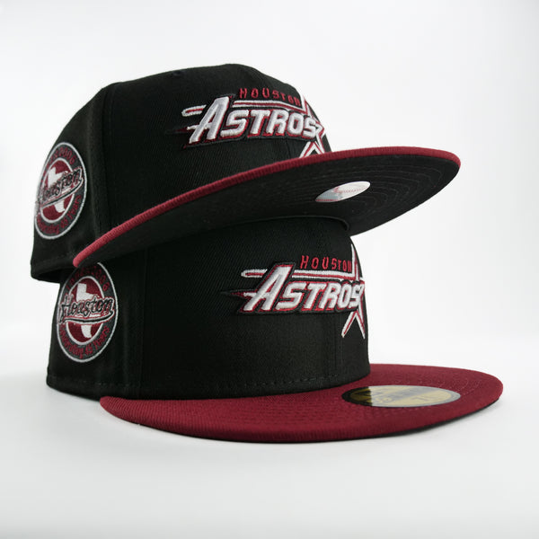 New Era Custom Exclusive Fitted Houston Astros Black Brick Red 45TH Anniversary Patch