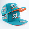 New Era Dolphins 950 Snap Back Custom 40th Season Commemorative Patch