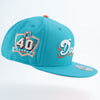 New Era Dolphins 950 Snap Back Custom 40th Season Commemorative Patch