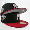 New Era New York Yankees Custom Exclusive Blend Fitted 5950 1998 WS Patch (Jordan Retro 3 Black Cement Color Inspired)