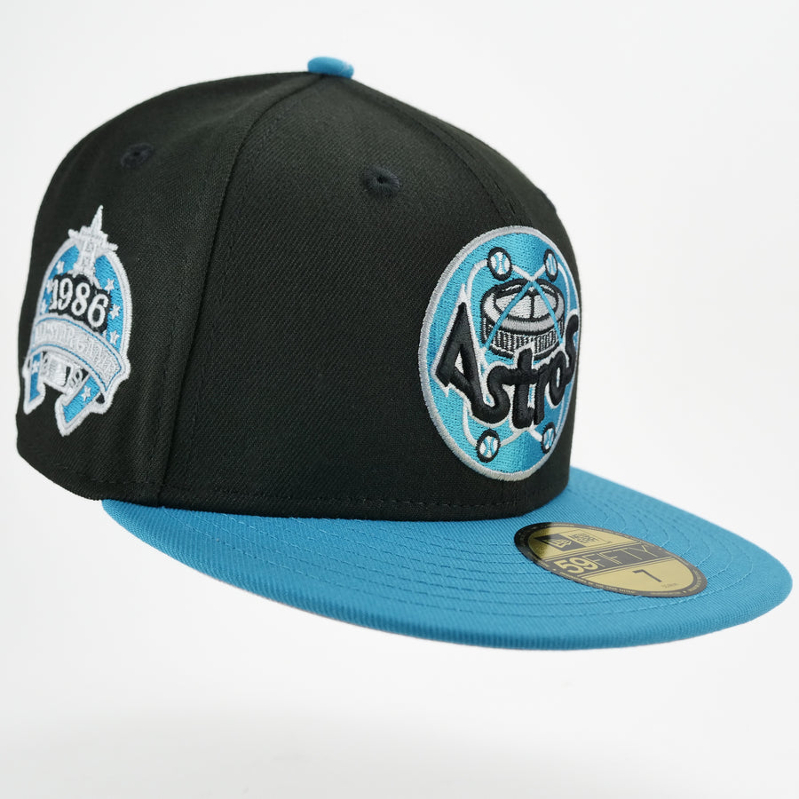 New Era Houston Astros Fitted 5950 Custom Exclusive MLB 1986 All Star Game Patch (Electric Blue)