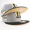 New Era Custom Exclusive Fitted NFL Cincinnati Bengals 50th Anniversary Patch (Jordan Retro 4 Platinum Gold Match )