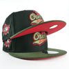 New Era Custom Exclusive 9fifty Snap Back Baltimore Orioles (Olive)